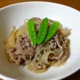 簡単に！牛肉と糸コンニャクの煮物